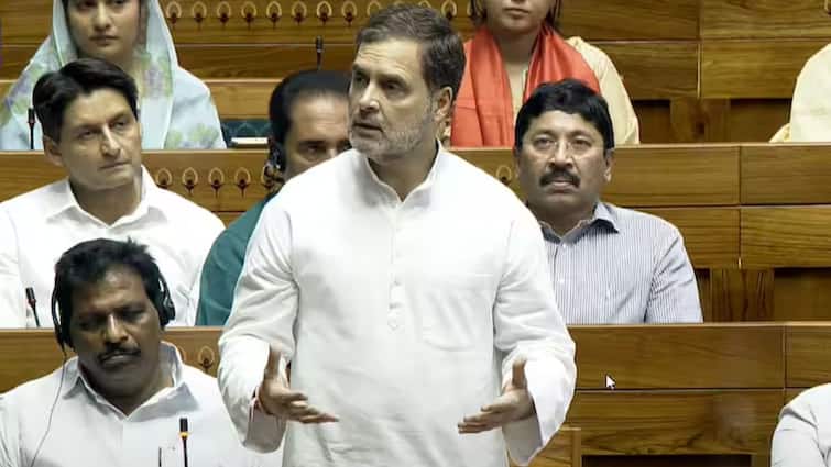 Parliament Session Congress Claims Rahul Gandhi Microphone Muted In Lok Sabha NEET Paper Leak Row Modi Govt Speaker Om Birla 'Mic Off Sarkar': Congress Claims LoP Rahul Gandhi's Microphone Muted As He Raised NEET Paper Leak Row
