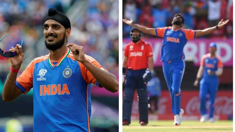 Most wickets in T20 World Cup 2024 after IND vs ENG semifinal  Arshdeep remains second Bumrah moves into top five IND vs ENG Semi Final: బుమ్రా-అర్ష్‌దీప్‌ కొత్త చరిత్ర, 17 ఏళ్ల రికార్డులు బద్దలు