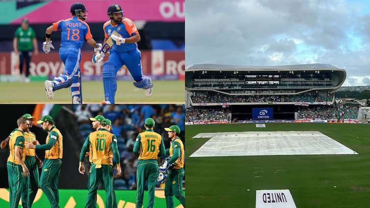 india vs south africa t20 world cup final what happens if ind vs sa final washes out in rain rules and who will be announced winner IND vs SA Final: फाइनल पर भी बारिश का साया, अगर मैच हो गया रद्द; तो जानें कौन बनेगा चैंपियन?