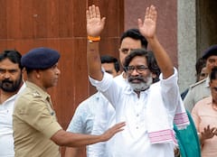 Ex-Jharkhand CM Hemant Soren Gets Warm Welcome From Family Upon Release On Bail — IN PICS