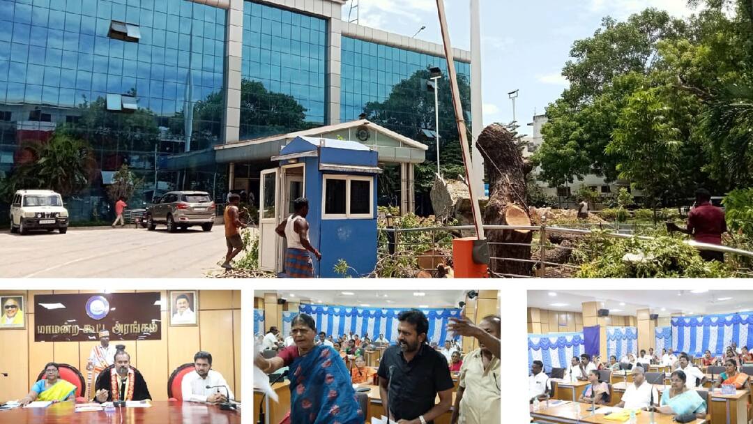 தூத்துக்குடி மாநகராட்சி கூட்டத்தில் 6  அதிமுக உறுப்பினர்களில் நால்வர் கையெழுத்திட்டு விட்டு எஸ்கேப்