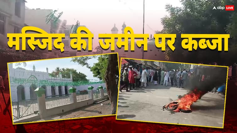 Bihar illegal occupation of mosque land in patna people-set-arson ann Patna News: मुसलमान ही कर रहे मस्जिद की जमीन पर कब्जा, 400 साल पुरानी मस्जिद पर दबंगई, जमकर हुआ हंगामा