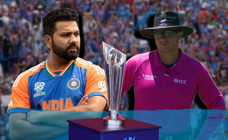 T20 World Cup 2024 IND vs SA Final Umpires Name Richie Richardson Christopher Gaffaney Richard Illingworth Richard Kettleborough IND vs SA T20 World Cup Final: 'पनौती' अंपायर से टीम इंडिया को मिला छुटकारा, फाइनल में रोहित सेना तोड़ेगी 'अनलकी अंपायर' का मिथक?