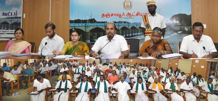 Thanjavur news Put pressure on Karnataka to get Cauvery water farmers meeting insists - TNN கர்நாடகத்திற்கு அழுத்தம் தந்து காவிரி நீர் பெற வேண்டும்: விவசாயிகள் கூட்டத்தில் வலியுறுத்தல்
