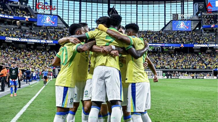 Brazil thrash Paraguay Copa America 2024 Columbia thrash Costa Rica to secure quarter final berth Copa America 2024: ভিনিসিয়াসের জোড়া গোলে প্যারাগুয়ের বিরুদ্ধে ব্রাজিলের দাপুটে জয়, কোপা আমেরিকার শেষ আটে কলম্বিয়া