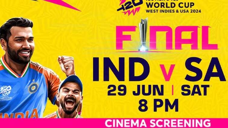 T20 World Cup 2024 IND vs SA Match How to watch in theaters Finale know details here IND vs SA का फाइनल मैच आज, थिएटर में कैसे देखें? बुकिंग से कीमत तक जानें सब