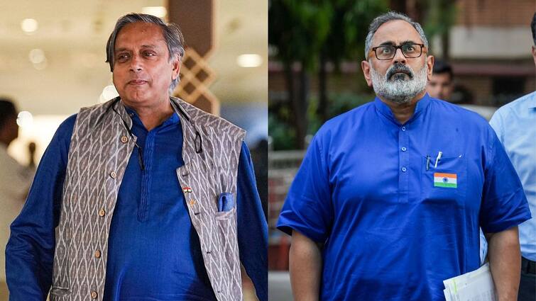 Shashi Tharoor Rajeev Chandrasekhar continue to spar over AIIMS in Kerala Rivalry Between Shashi Tharoor And Rajeev Chandrasekhar Continues Over AIIMS In Kerala