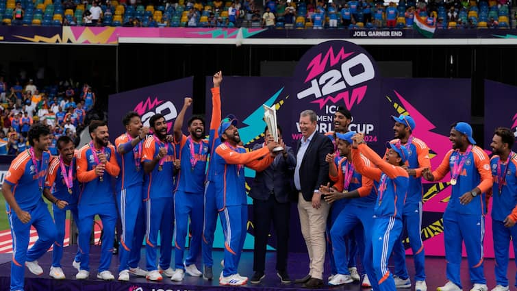 Indian Cricket Team Prize Money INR 125 Crores For Win T20 World Cup BCCI Jay Shah 2024 Latest Sports News T20 World Cup चैंपियन बनने के बाद टीम इंडिया पर पैसों की बारिश, BCCI सचिव जय शाह ने 125 करोड़ देने का किया ऐलान