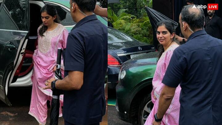 Isha Ambani Latest Photos: मुकेश अंबानी के छोटे बेटे अनंत अंबानी 12 जुलाई को राधिका मर्चेंट संग सात फेरे लेने वाले हैं. वहीं इससे पहले अंबानी फैमिली ने एक पूजा रखी.