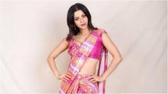 Actress Vedhika: పింక్‌ శారీలో నటి వేదిక గ్లామర్‌ మెరుపులు - నడుము చూపిస్తూ అందాల రచ్చ