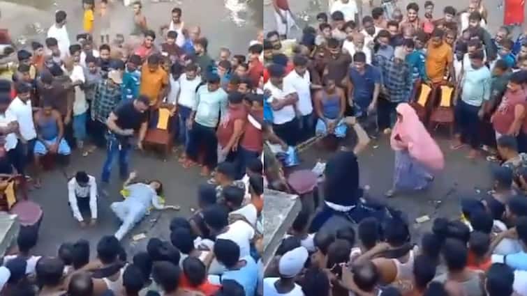 Amit Malviya shares video Woman brutally beaten in West Bengal North Dinajpur sharia court Mamata Banerjee TMC WATCH: बंगाल में बीच सड़क महिला की बेरहमी से पिटाई, अमित मालवीय बोले- 'TMC के राज में चल रही शरिया कोर्ट'