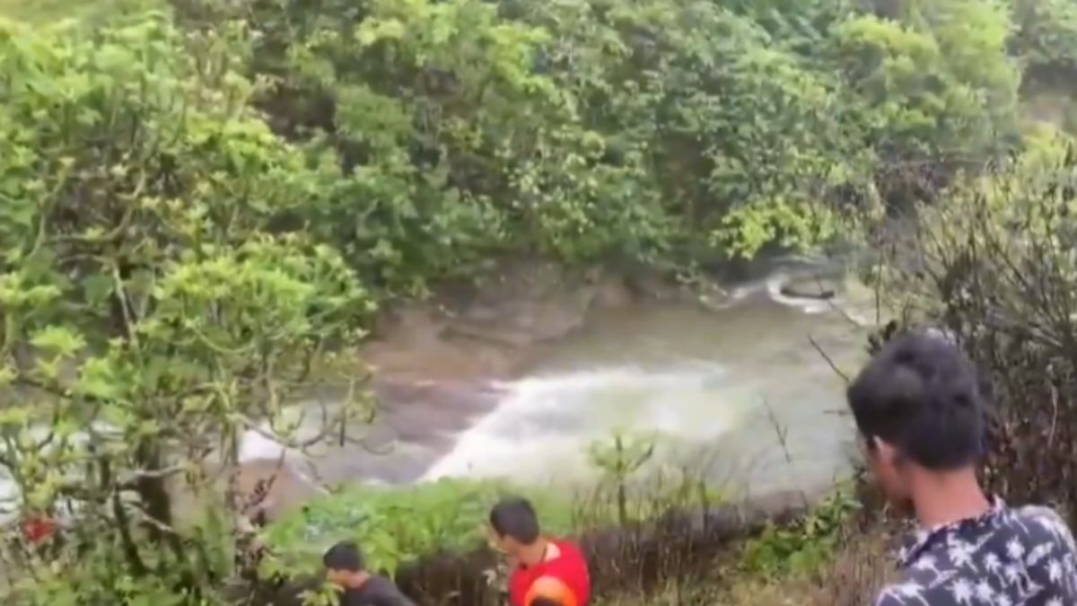 On Camera: Six, Including 4 Children, Drown In Waterfall In Maharashtra's Lonavala