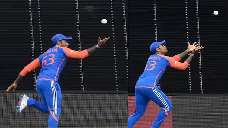 Controversy on Surya Kumar Yadavs match winning catch in T20 WC final against South Africa ICC T20 World Cup 2024: మ్యాచ్ విన్నింగ్ క్యాచ్ పై వివాదం, బౌండరీ లైన్ ను సూర్య తగిలాడా?