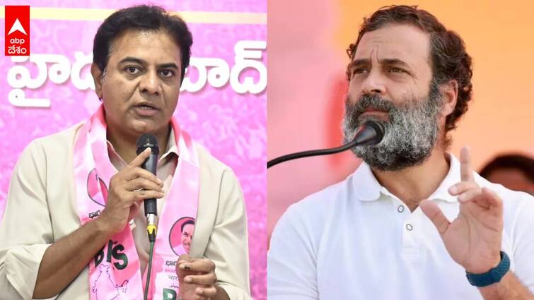 Ktr questions Rahul Gandhi over 2 lakh jobs in 1 year promise KTR on Jobs: తెలంగాణ యువతకు ఇచ్చిన 2 లక్షల ఉద్యోగాల హామీ ఏమైంది? రాహుల్ గాంధీకి కేటీఆర్ సూటి ప్రశ్న