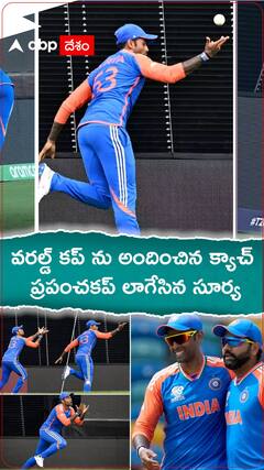 వరల్డ్ కప్ ను అందించిన క్యాచ్... మిల్లర్ ను తోసేసి..ప్రపంచకప్ లాగేసిన సూర్య