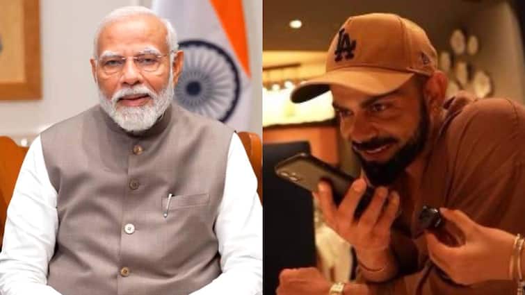 प्रधानमंत्री मोदी ने कोहली से फोन पर बात की, फोटो शेयर की और जीत की बधाई दी.