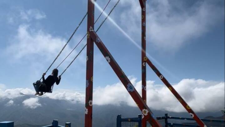 Sky Swing: Hailed as the pinnacle of swinging experiences. Soaring 80 feet above a scenic lake, this exhilarating ride promises unmatched thrills and breathtaking vistas. Known as one of the highest swings in India, it combines the heart-pounding sensation of freefall with the serenity of panoramic views. The moment of suspense as you plummet before the swing catches you is both spine-tingling and exhilarating, creating an unforgettable experience for thrill-seekers and adventure enthusiasts alike. (Image source: Pinterest/ A-gela)