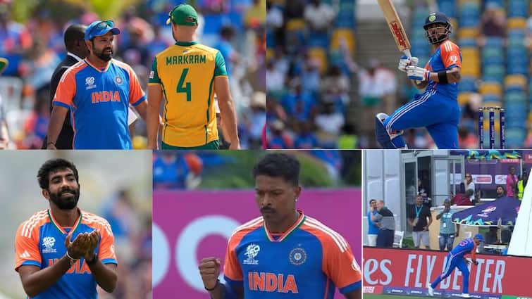 key moments for india in t20 worldcup 2024 final to beat south africa rohit kohli bumrah INDIA T20 Worldcup: ரோகித்தின் மாஸ்டர் பிளான் - இந்தியா உலகக்கோப்பையை வெல்ல காரணமான 6 முக்கிய தருணங்கள்..!