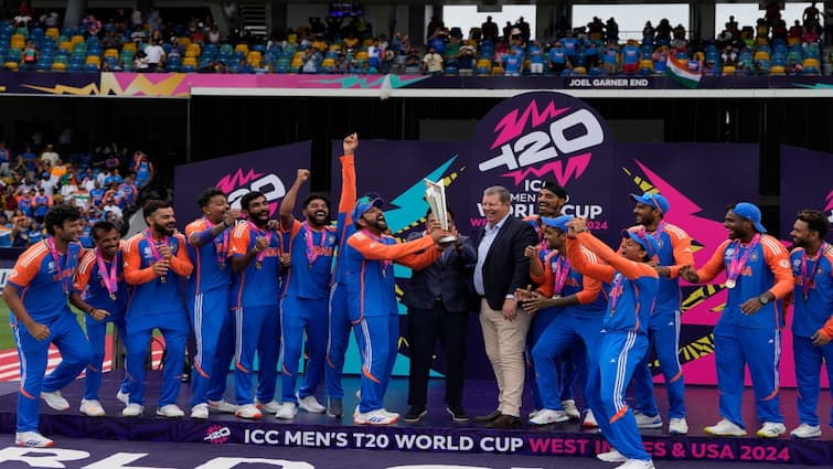 T20 World Cup 2024 Prize Money How much money winners and runners-up bagged after final Team india T20 World Cup 2024 Prize Money: டி20 உலகக் கோப்பை சாம்பியன்.. கோடிகளை அள்ளிய இந்திய அணி! எவ்வளவு தெரியுமா?
