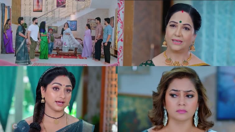 trinayani serial today july 1st episode written update in telugu Trinayani Serial Today July 1st: 'త్రినయని' సీరియల్: తిలోత్తమ కుడి చేయి తగిలి అమ్మవారి పూజలో అపశృతి.. కంకణం కట్టమన్న లలితాదేవి! 