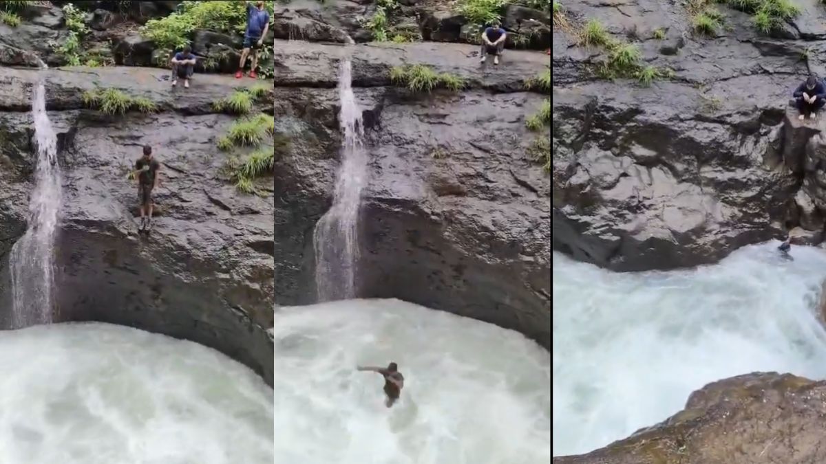 Maharashtra: Day After Lonavla Incident, Man Swept Away By Gushing Water In Pune's Tamhini Ghat