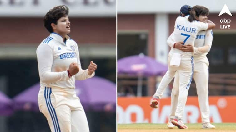 IND W vs SA W Test Indian Womens cricket team won by 10 wickets against South Africa in only test match at Chennai IND W vs SA W: ফের ভারতের কাছে মাথা নোয়াতে হল দক্ষিণ আফ্রিকাকে, ১০ উইকেটের বিরাট ব্যবধানে হার