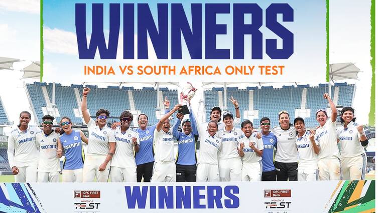 India Women vs South Africa Women Test India Womens Won Match By 10 Wickets IND-W vs SA-W: అక్కడ అబ్బాయిలు, ఇక్కడ అమ్మాయిలు గెలిచేశారు- దక్షిణాఫ్రికాపై భార‌త్ అద్భుత విజయం