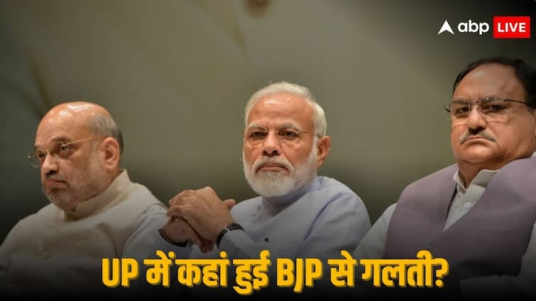 Why BJP Lost UP Lok Sabha Election 2024 BJP Assessment Reports Find Reason Constitution Change Paper Leak Ticket Distribution BJP Assessment Report: UP में क्यों ढह गया BJP का किला? समीक्षा रिपोर्ट में सामने आई शिकस्त की 12 'वजहें'