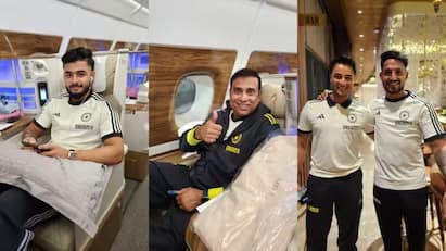 ind vs zim t20i indian cricket team leaves for zimbabwe with new coach and captain vvs laxman and shubman gill watch photos