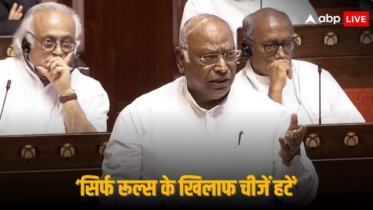 Congress President Mallikarjun Kharge Says PM Narendra Modi Govt Can Not Accept Truth Over Expunge Rajya Sabha Speech Exclusive: 'सरकार सहन नहीं कर पाती सच्चाई...', भाषण के हिस्सों को हटाने पर भड़के मल्लिकार्जुन खरगे