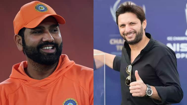 Shahid Afridi Praised Indian Captain Rohit Sharma And Comment On Babar Azam T20 World Cup 2024 T20 World Cup 2024: कहीं पर निगाहें, कहीं पे निशाना... रोहित शर्मा की तारीफ कर शाहीद अफरीदी ने बाबर आजम पर कसा तंज