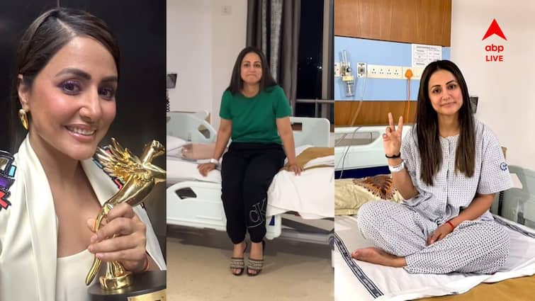 Hina Khan Begins Chemotherapy After Attending An Award Show Shares Video Hina Khan: অ্যাওয়ার্ড শো সেরে সোজা হাসপাতালে, কেমোথেরাপি শুরু হিনা খানের