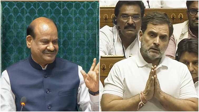 When Are Mics Turned Off In Lok Sabha? Om Birla Explains Amid Big Charge By Rahul Gandhi When Are Mics Turned Off In Lok Sabha? Om Birla Explains Amid Big Charge By Rahul Gandhi