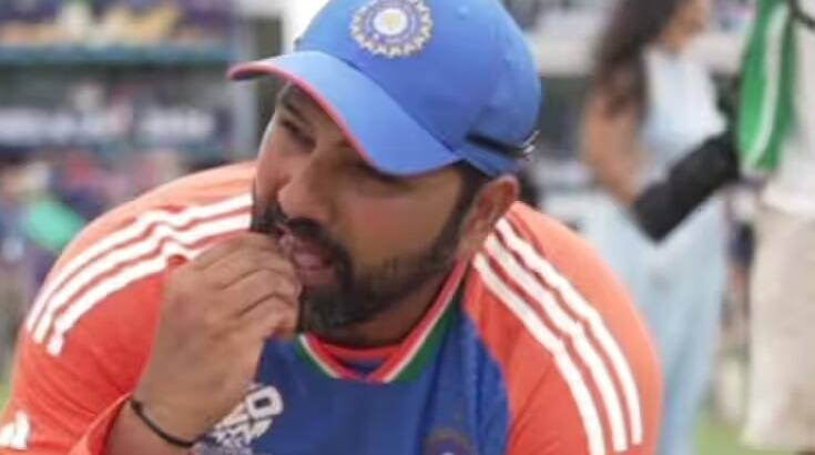 T20 World Cup 2024 indian captain rohit sharma reaction on eating pitch soil in barbados T20 World Cup 2024: બાર્બાડોસની પીચની માટી ખાવાના નિર્ણય પર રોહિત શર્માએ તોડ્યું મૌન, જાણો શું કહ્યું?