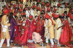 Ahead Of Anant Ambani-Radhika Merchant's Wedding, Mukesh Ambani And Nita Ambani Host Mass Wedding; See Pics