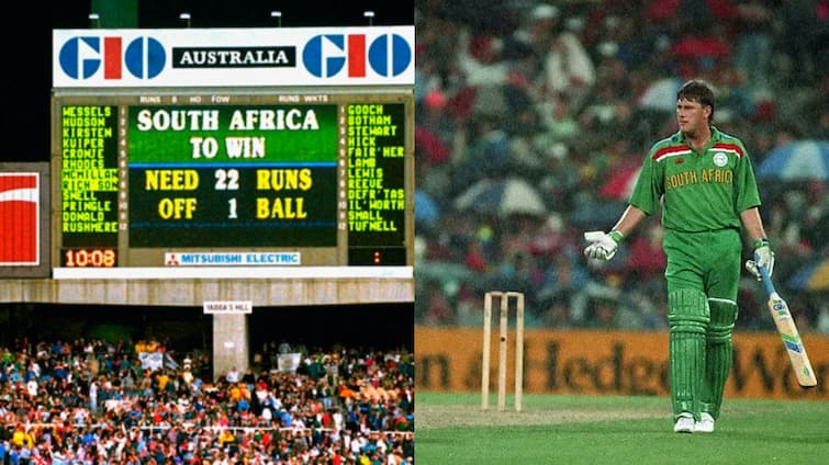 cricket odi world cup 1992 semifinal england vs south africa nonsense rain rule snatched away win from south africa World Cup: क्रिकेट का सबसे बकवास रूल! 22 साल पहले दक्षिण अफ्रीका के साथ हुआ था बहुत बड़ा धोखा; जानें पूरा किस्सा