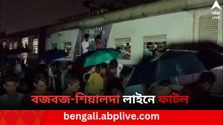 Budge Budge to Sealdah train service stop due to crack in railway Track Sealdah News: বজবজ শিয়ালদা শাখায় রেল লাইনে ফাটল,অল্পের জন্য বাঁচল যাত্রীবাহী ট্রেন