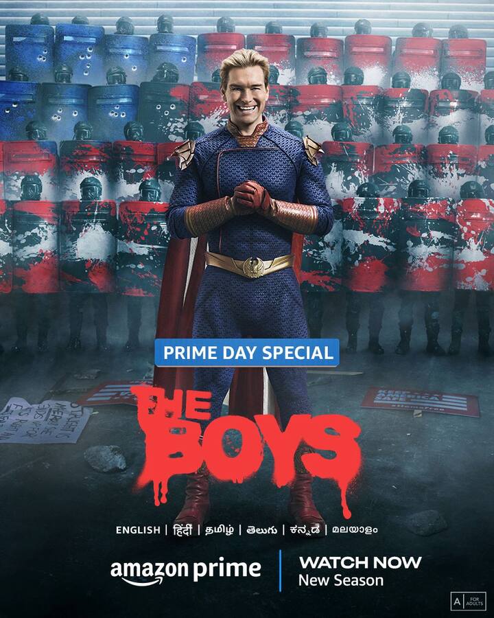 The Boys (English) Season 4 that has fresh episodes dropping every week.