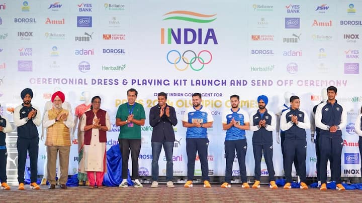 The Team India contingent was given a ceremonial send-off as they prepare to go toe-to-toe with the best athletes in the world at the Olympic Games.