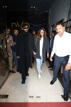 Deepika Padukone : 'मॉम टू बी' दीपिका पदुकोणची पती रणवीरसह मुव्ही डेट, पाहा फोटो