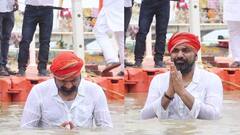 अयोध्या पहुंचे सम्राट चौधरी, सरयू में लगाई डुबकी, पगड़ी उतारकर कहा- 'ये मुरेठा...'