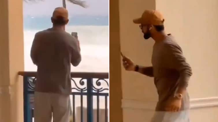 Virat Kohli Video Call Anushka Sharma Hurricane Beryl In Barbados Video Goes Viral Virat Kohli Video Calling Anushka Sharma During Hurricane Beryl In Barbados? Check Out Viral Video