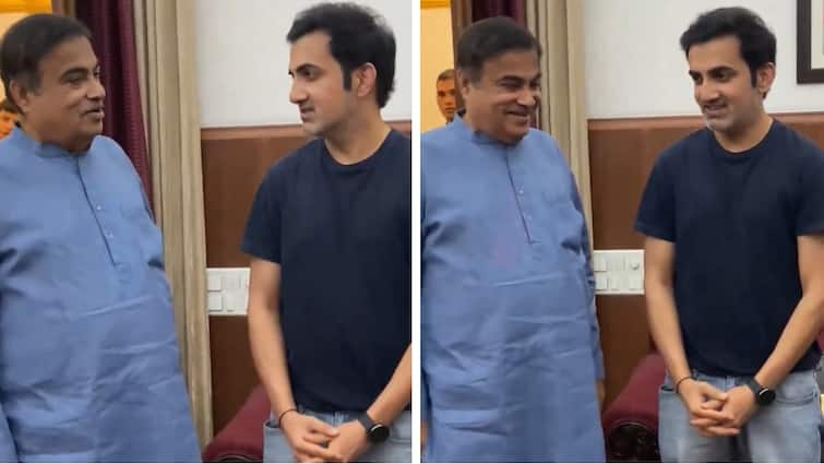 former indian cricketer gautam gambhir meets union minister nitin gadkari amid head coach rumors Watch: गंभीर को टीम इंडिया का हेड कोच बनाने की हैं अटकलें, अब केंद्रीय मंत्री नितिन गडकरी से मुलाकात का वीडियो वायरल