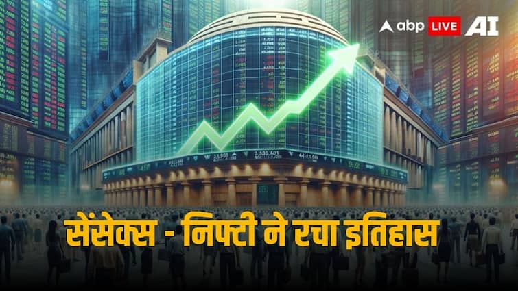 Sensex Nifty Closes At Record High Nifty Bank Closes Above 53000 Market Cap At New High रिकॉर्ड हाई पर बंद हुआ सेंसेक्स-निफ्टी, बैंक निफ्टी भी 900 अंकों के उछाल के साथ हुआ क्लोज