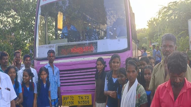 ABP Impact: Tirunelveli Collector Provides Bus Facility To Panayankurichi Village ABP Impact: பனையங்குறிச்சி கிராமத்திற்கு பேருந்து வசதி ஏற்படுத்திக்கொடுத்த நெல்லை ஆட்சியர்.. மகிழ்ந்த மாணவ, மாணவியர்