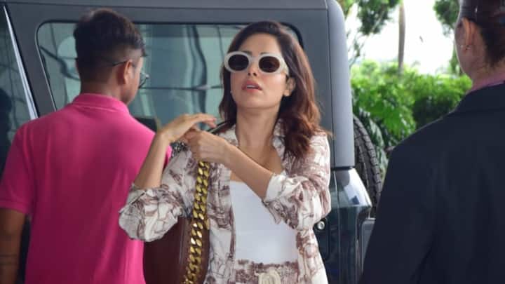 Nushrratt Bharuccha was papped at the Mumbai airport in a foral outfit looking her dapper self
