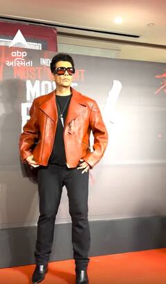 Karan Johar | બ્લેક કપડાં અને લેધર જેકેટમાં કરણ જોહર કંઈક આવા અંદાજમાં થયો સ્પોટ