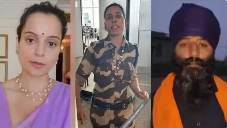 Kangana Ranaut Slapped Case Cisf constable kulwinder kaur Transfer Brother Sher Singh Mahiwal Reaction कंगना रनौत को थप्पड़ मारने वाली CISF कॉन्स्टेबल का हुआ ट्रांसफर? भाई ने बताई पूरी सच्चाई