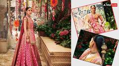 Anant Ambani Radhika Merchant Wedding Function :  गोड गोजिरी ही नवरी सजली गं! 'मामेरू'मध्ये राधिका मर्चंटने परिधान केले आईचे दागिने; पाहा फोटो