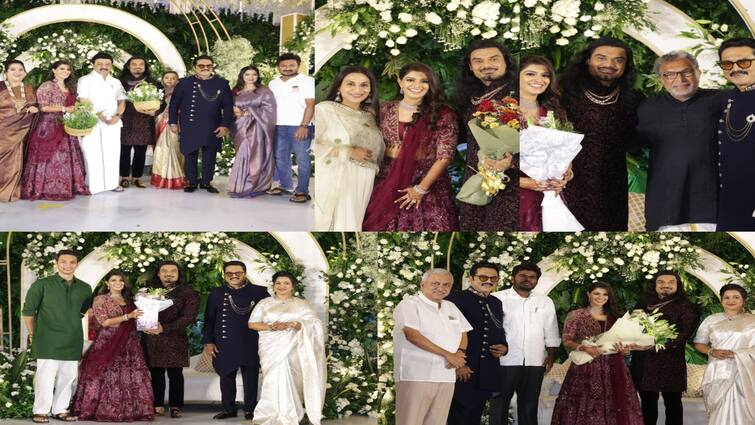 Varalaxmi Reception celebrities photos goes viral on grounds Varalaxmi Reception Photos: அரசியல் தலைவர்கள் முதல் திரைத்துறையினர் வரை.. வரலட்சுமி வரவேற்பு நிகழ்ச்சி க்ளிக்ஸ்!